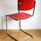 Bright Red 1950's Modernist cantilevered Chair