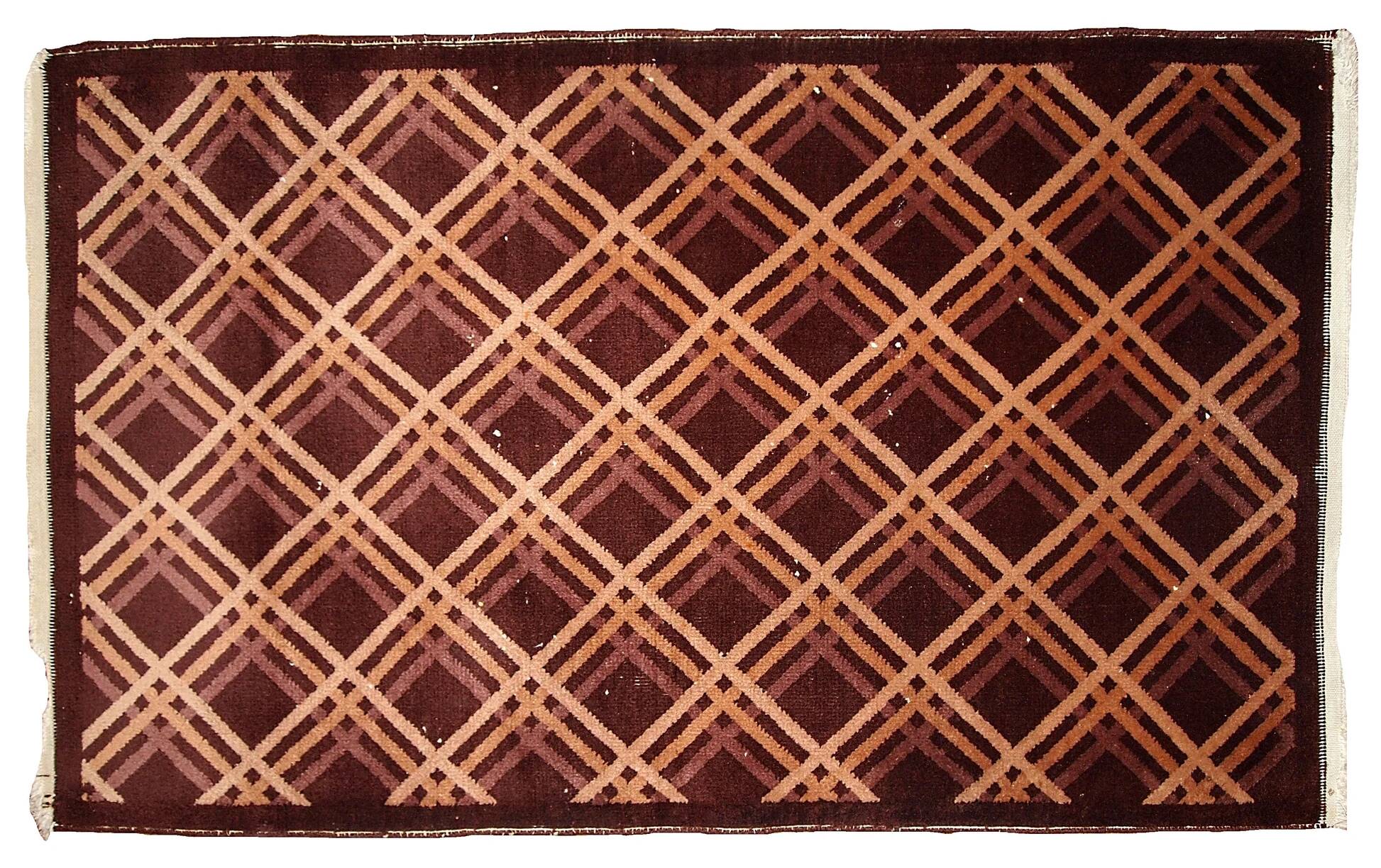 Handmade antique Art Deco Chinese rug 91cm x 150cm 1920s