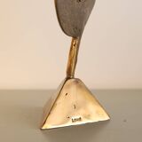 Yves LOHE Stylized metal rooster sculpture