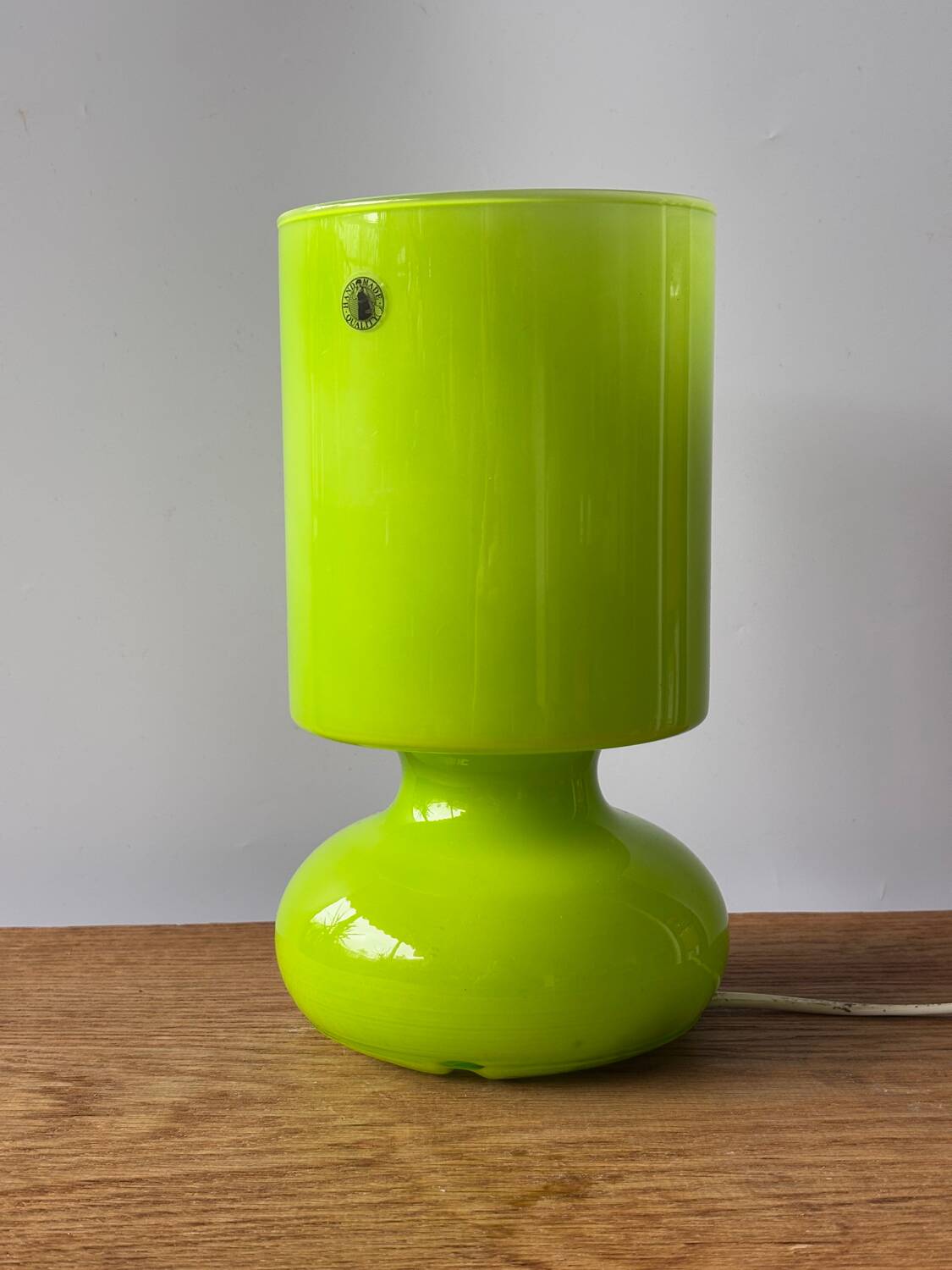 Vintage glass lantern lamp