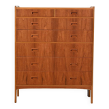 Swedish teak tallboy by Treman