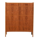 Swedish teak tallboy by Treman
