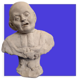 Plaster workshop bust