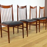 4 chaises danoises en palissandre de Rio Arne Vodder 1960