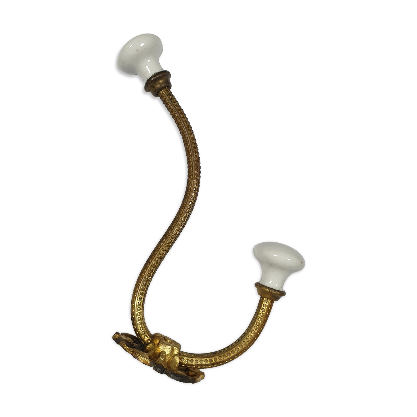 Patère brass porcelain