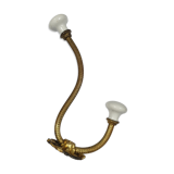 Patère brass porcelain