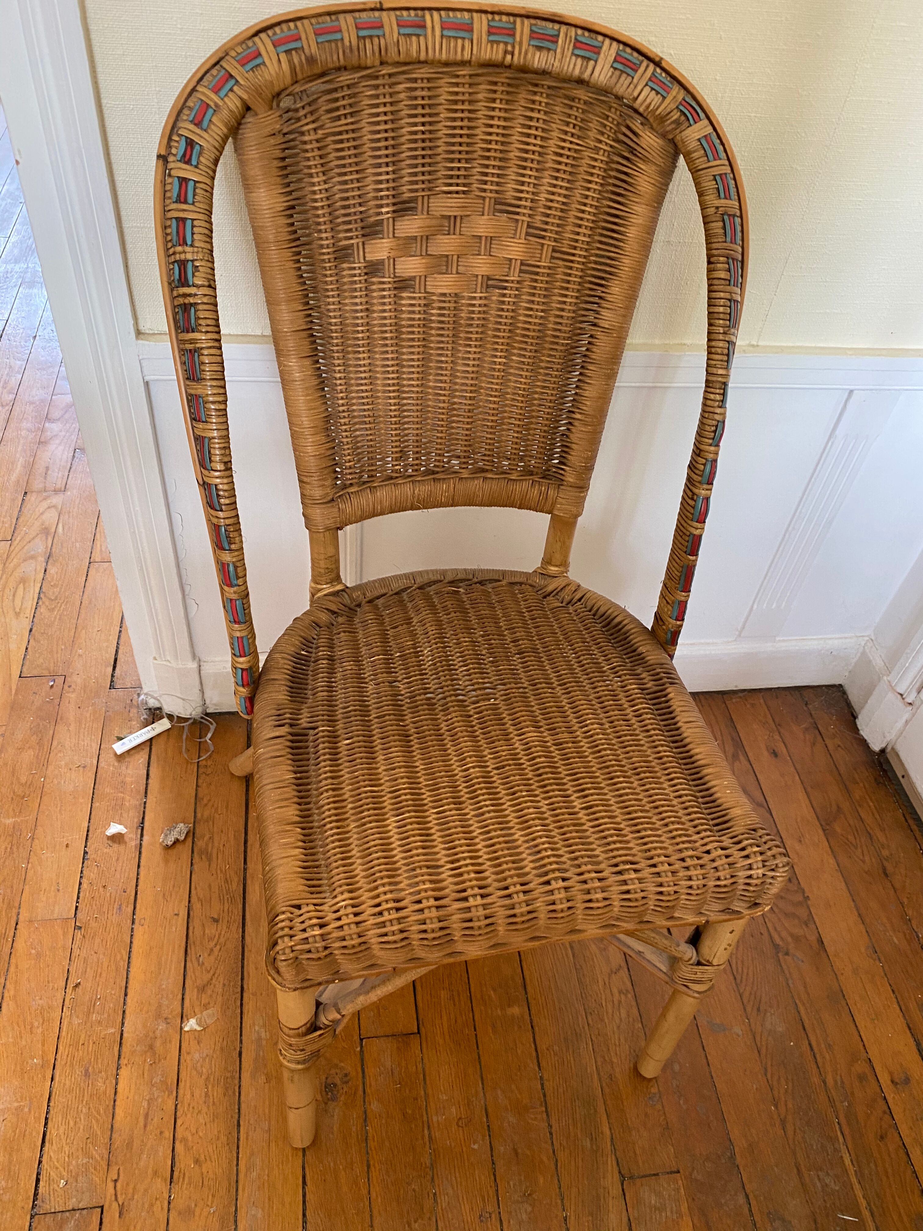 Wicker armchair