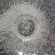 Vintage frosted crystal footed bowl