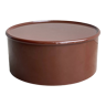Boîte mélamine brune ronde graloc
