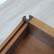 Angelo Mangiarotti for Molteni 4D Series solid wood Bar Cart 1970s