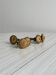 Set of 5 antique brass furniture knobs