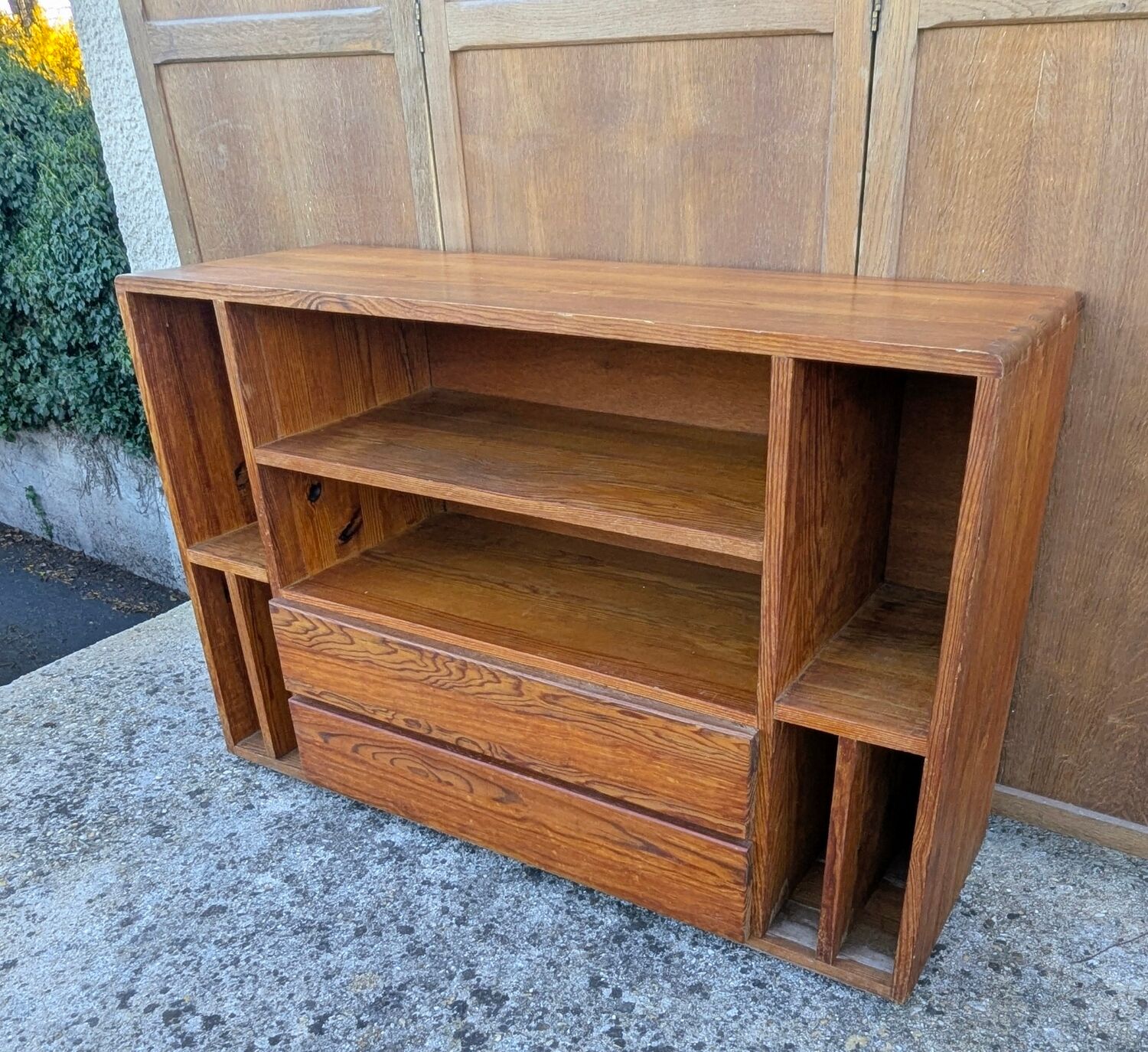 Vintage Solid Pine TV Hi-Fi Console Furniture 60s 70s 80s Chalet
