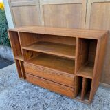 Vintage Solid Pine TV Hi-Fi Console Furniture 60s 70s 80s Chalet