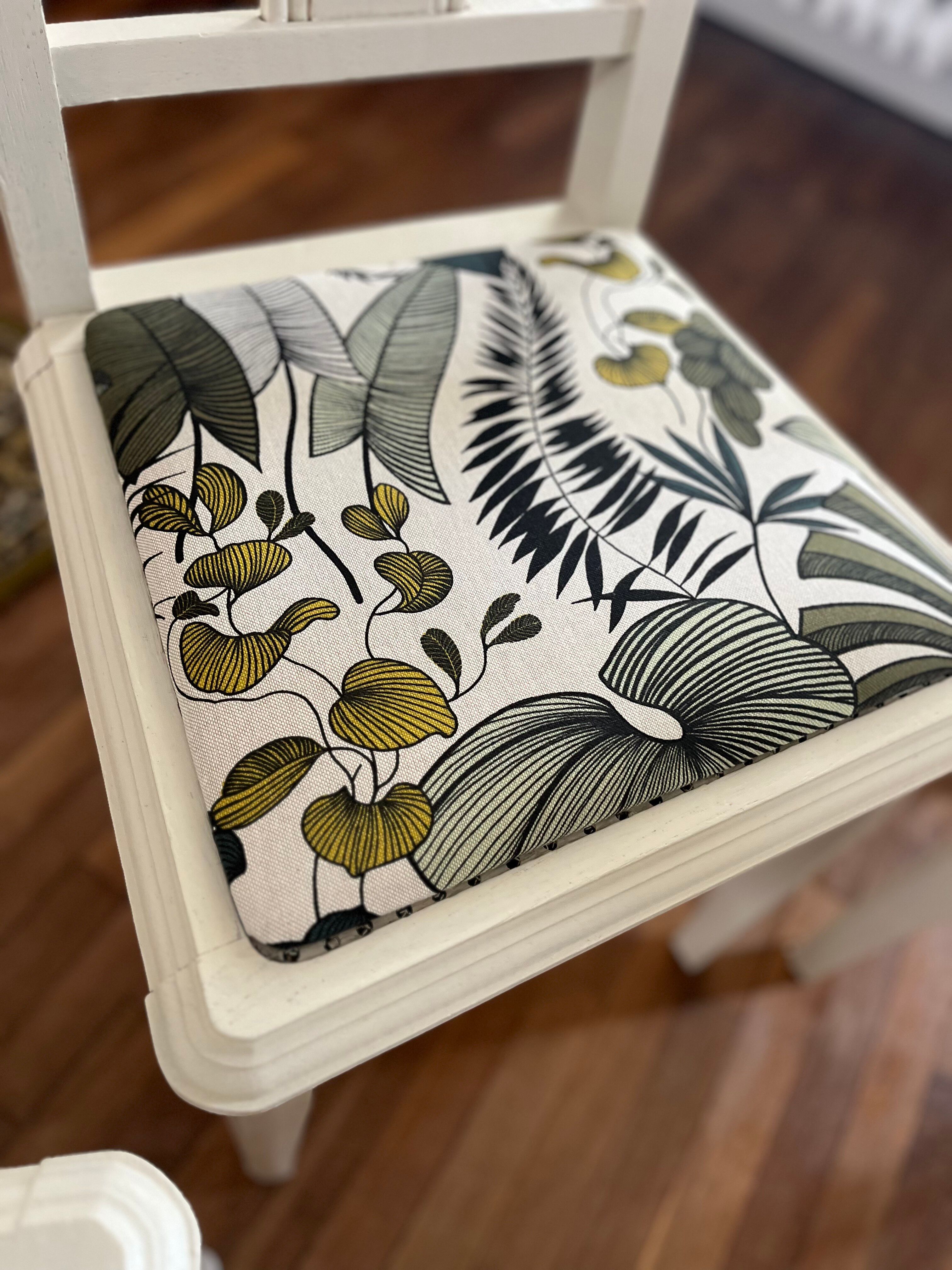 5 relooked antique chairs