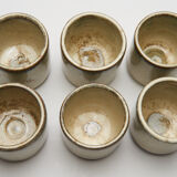 6 coffee cups from the potter of the rue du Petit Musc