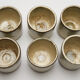 6 coffee cups from the potter of the rue du Petit Musc