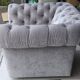 Chesterfield-style armchair