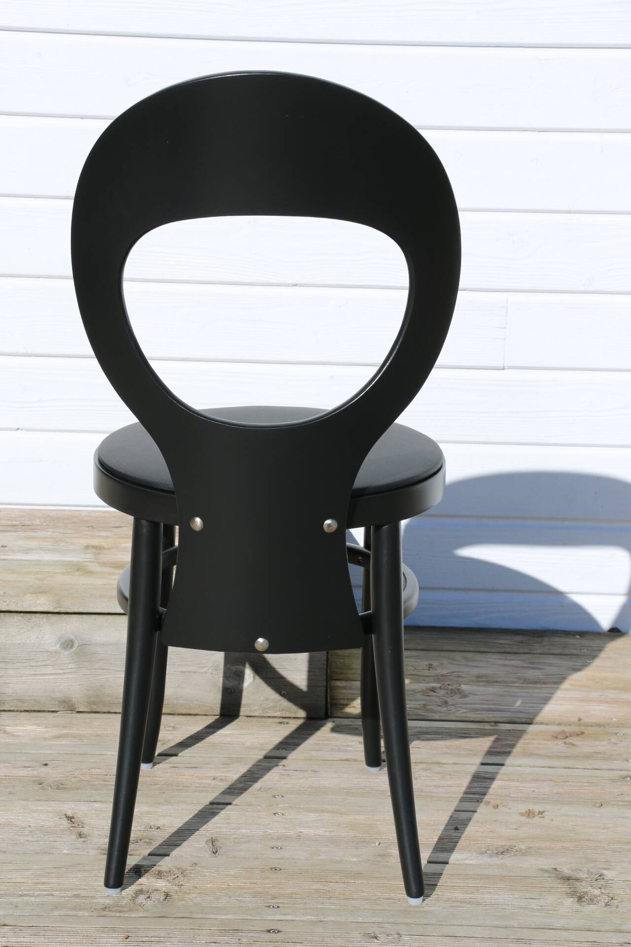 BAUMANN black seagull chair black skai