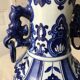 Pair of blue and white Chinese vases
