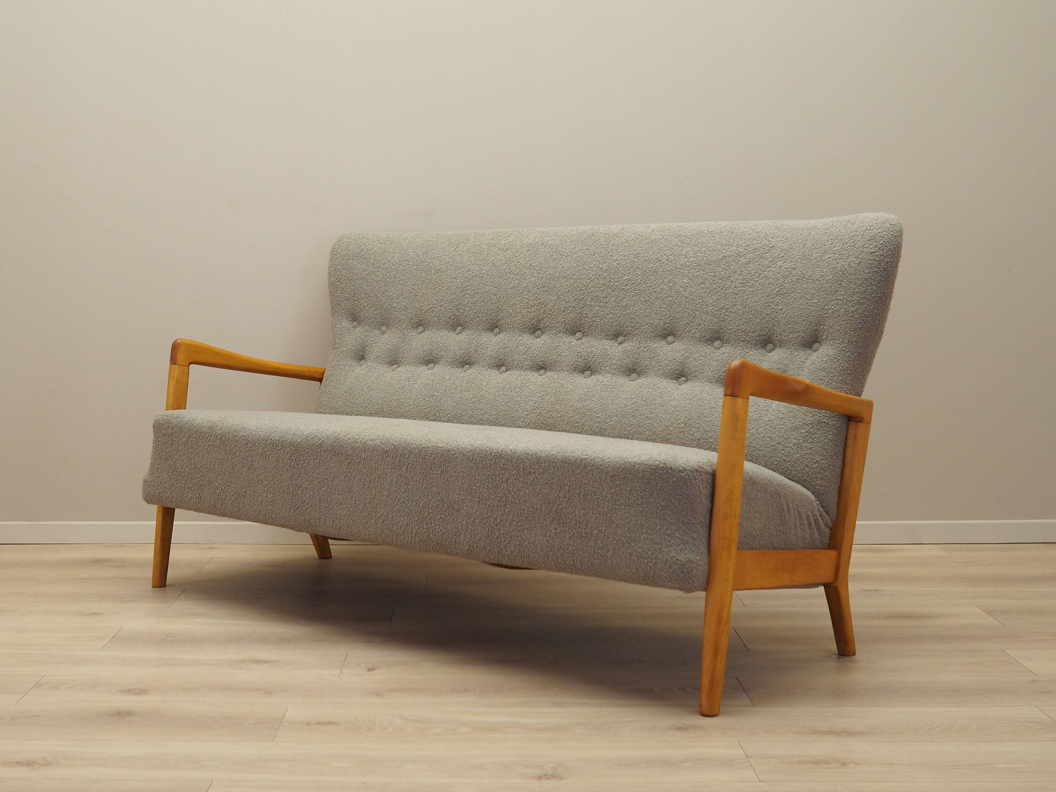 Beech sofa, Danish design, 1960s, designer: Soren Hansen, manufacturer: Fri