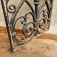 Old iron door grille window grille