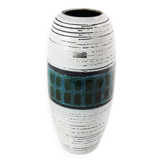 Modernist, large ceramic vase, Scheurich, Germany, 1970s.