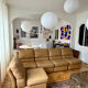 Lot de 5 chauffeuses en cuir vintage