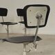 1 adjustable industrial chair metal Czechoslovakia 1960