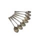 Art Deco brass spoons, 1950s, set of 6