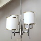 Sciolari 4-light chrome and rhodium lustre from the 1970s.