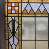 20th century Art Deco stained glass panel