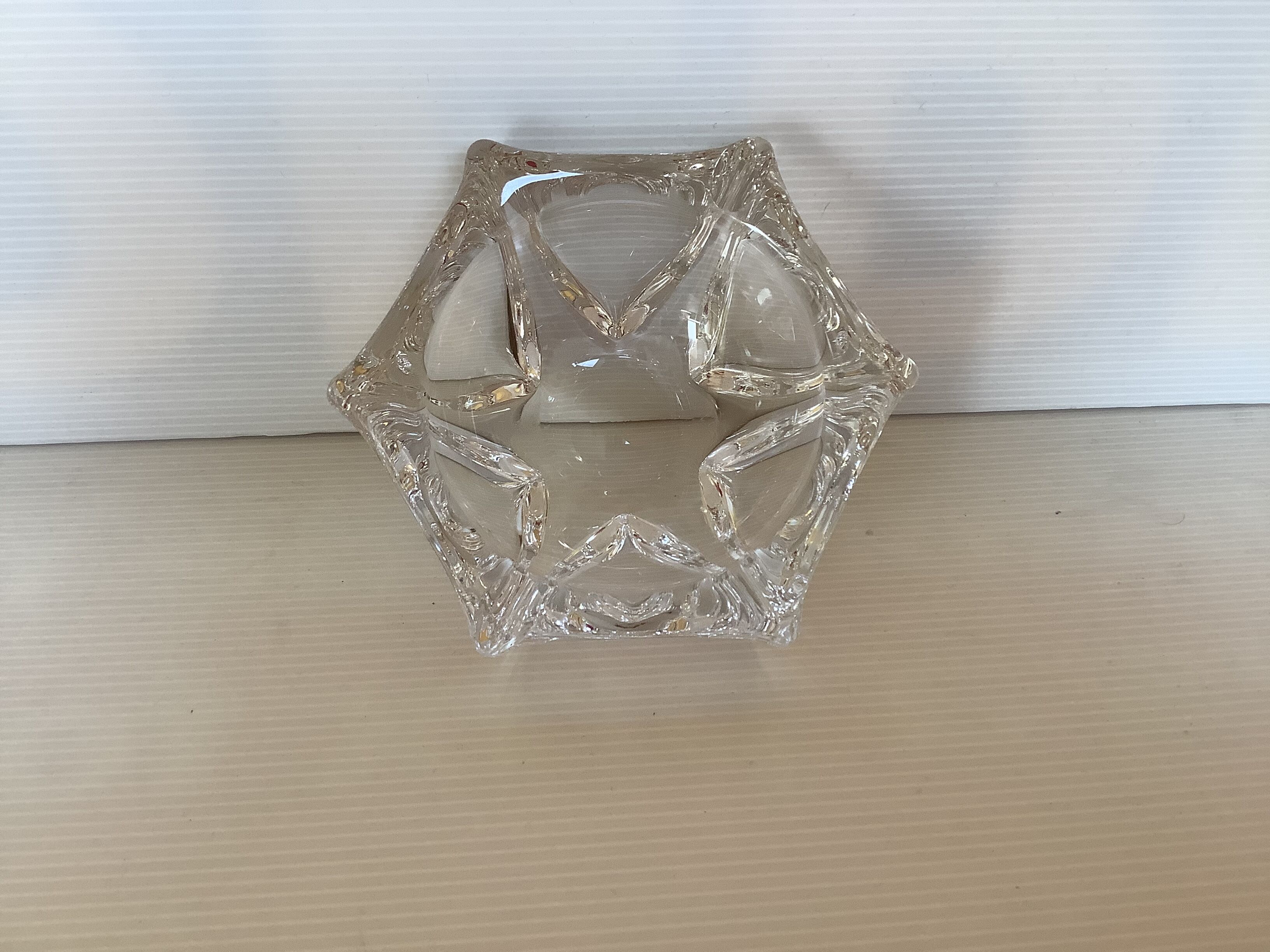 Ashtray star empty crystal pocket daum France