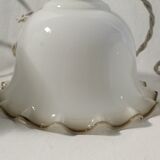 Trio of tulip suspensions in white opaline - electrified to nine