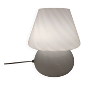 Vintage Murano glass mushroom table lamp