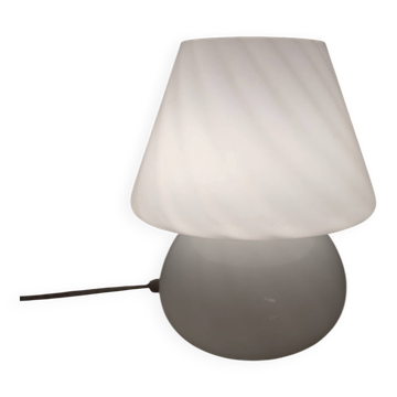 Vintage Murano glass mushroom table lamp