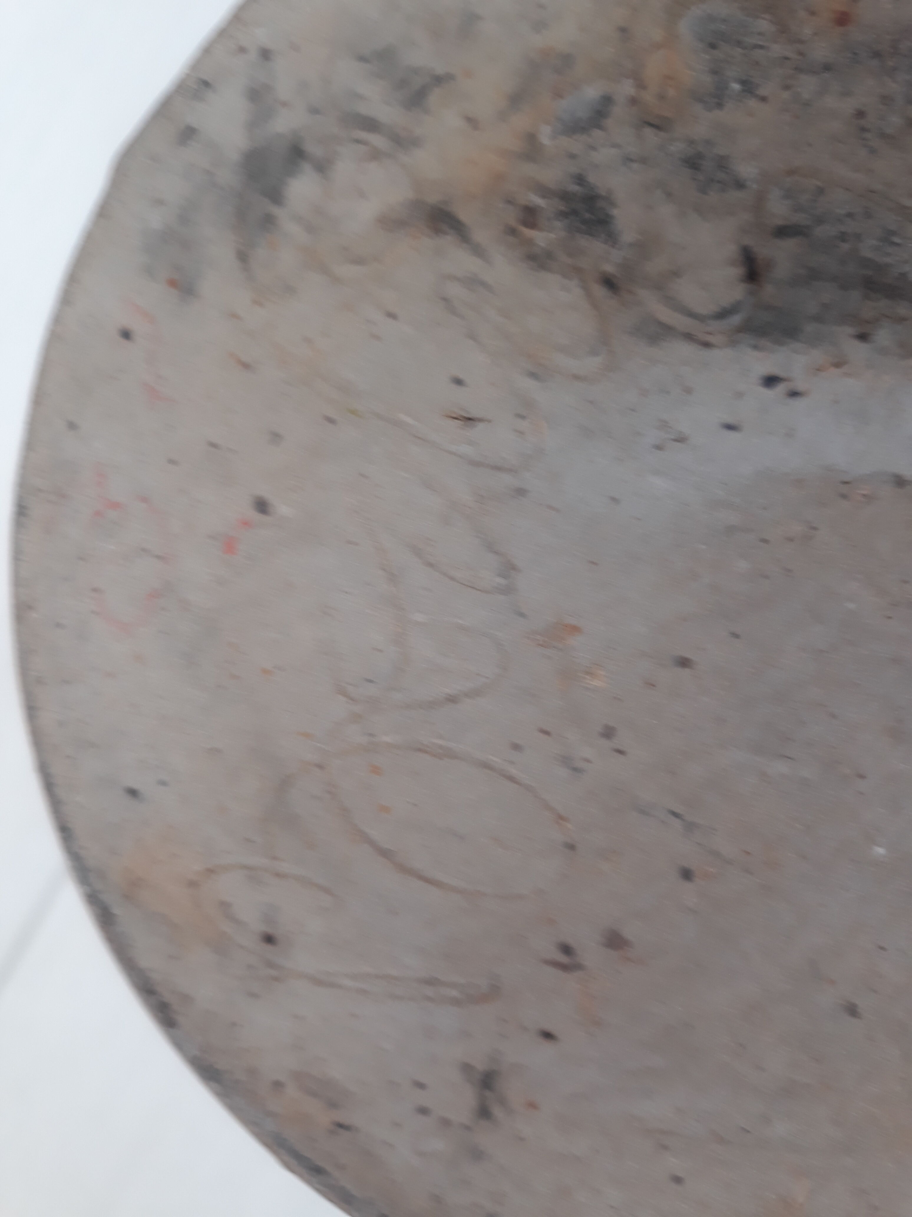 Vintage stoneware pitcher signed boutin