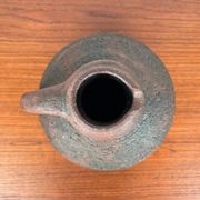Carafe vase by German studio pottery, brutalist vintage by Gerhard Liebenthron, 1974.