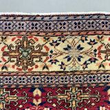 Vintage Turkish Rug 279x193 cm, Tribal Wool Carpet Large