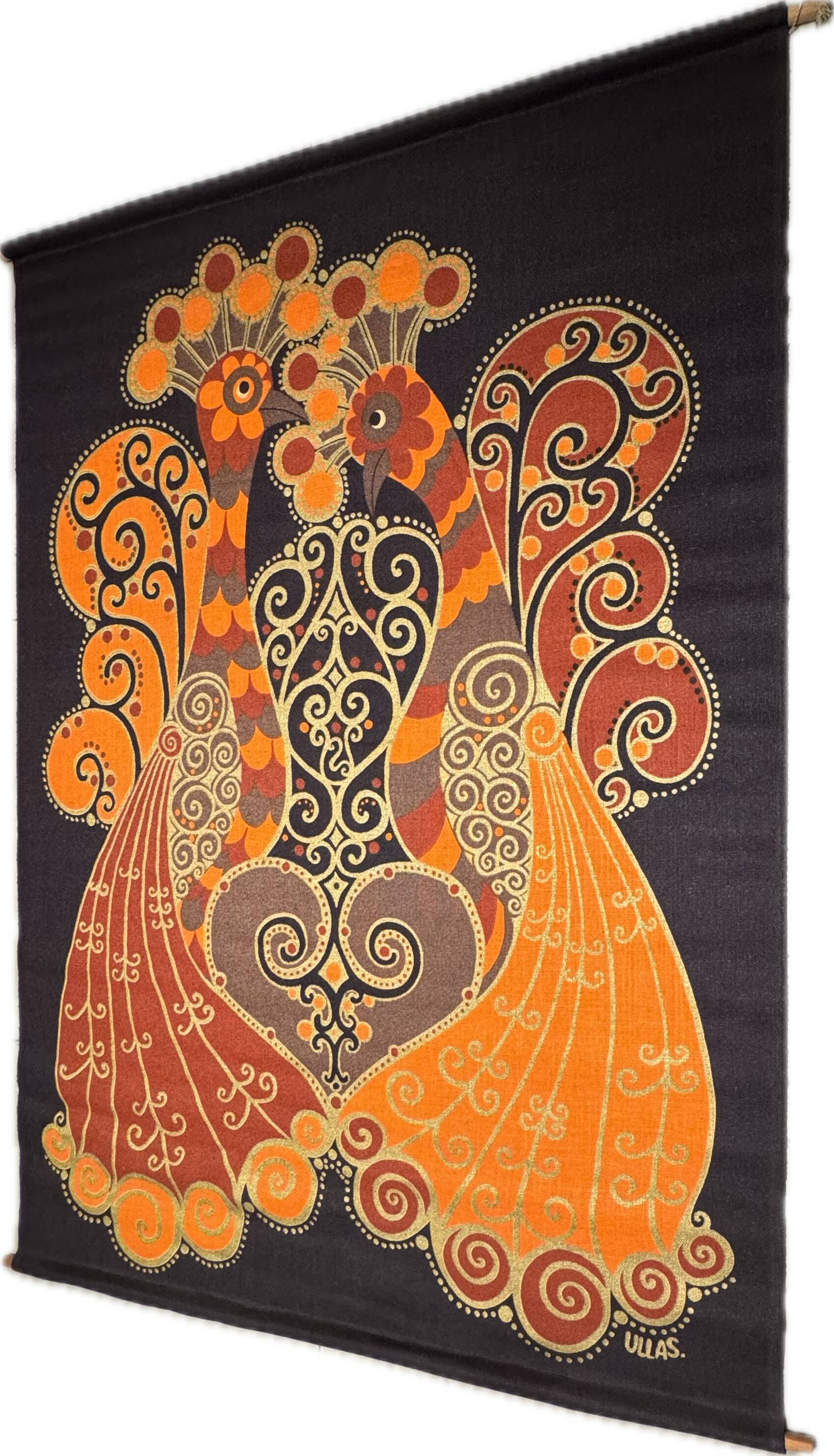 Tapestry - Rooster Hanging in Burlap