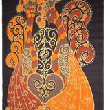 Tapestry - Rooster Hanging in Burlap