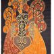 Tapestry - Rooster Hanging in Burlap