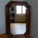 Octagonal mirror 58 x 38 moulded wood frame