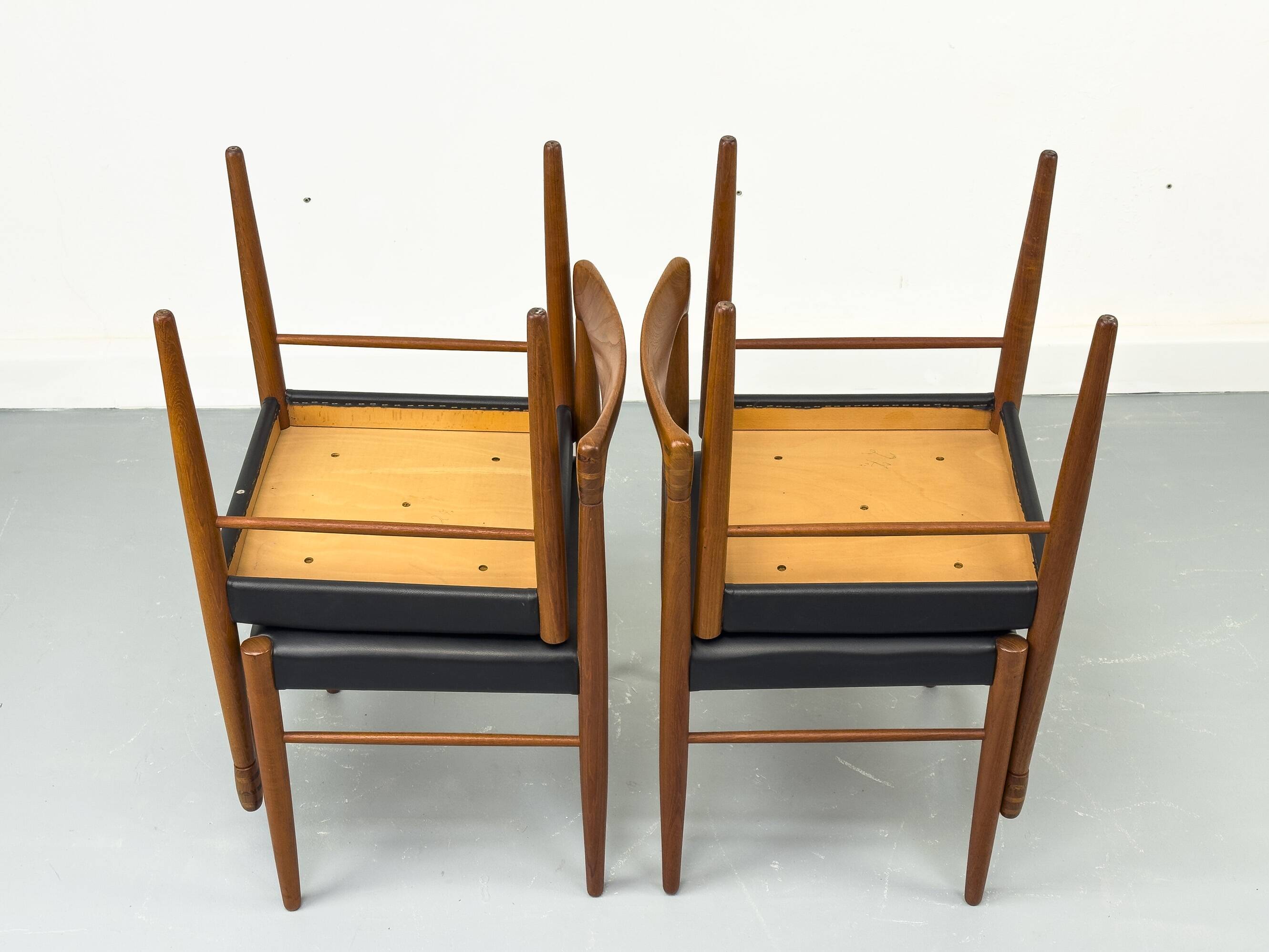 Danish Teak Dining Chairs by H. W. Klein for Bramin, 1960s, Set of 4