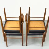 Danish Teak Dining Chairs by H. W. Klein for Bramin, 1960s, Set of 4