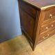 Louis XVI commode in walnut, beech, and brass.