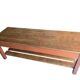 Comptoir de magasin/table de travail vintage en bois