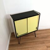 Vintage sideboard in yellow formica