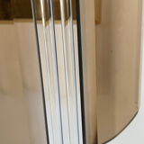 Pair of Italian smoked glass wall lights 1970