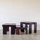 Stackable nesting tables by Gianfranco Frattini for Cassina (set of 3)