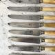 Set of 12 horn knives 50s
